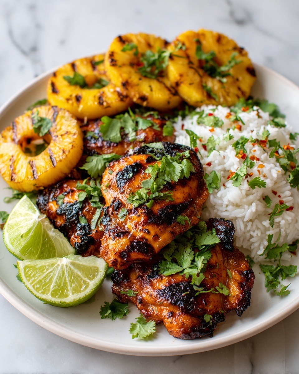 Grilled Aloha Chicken and Pineapple Recipe - Recipe Image