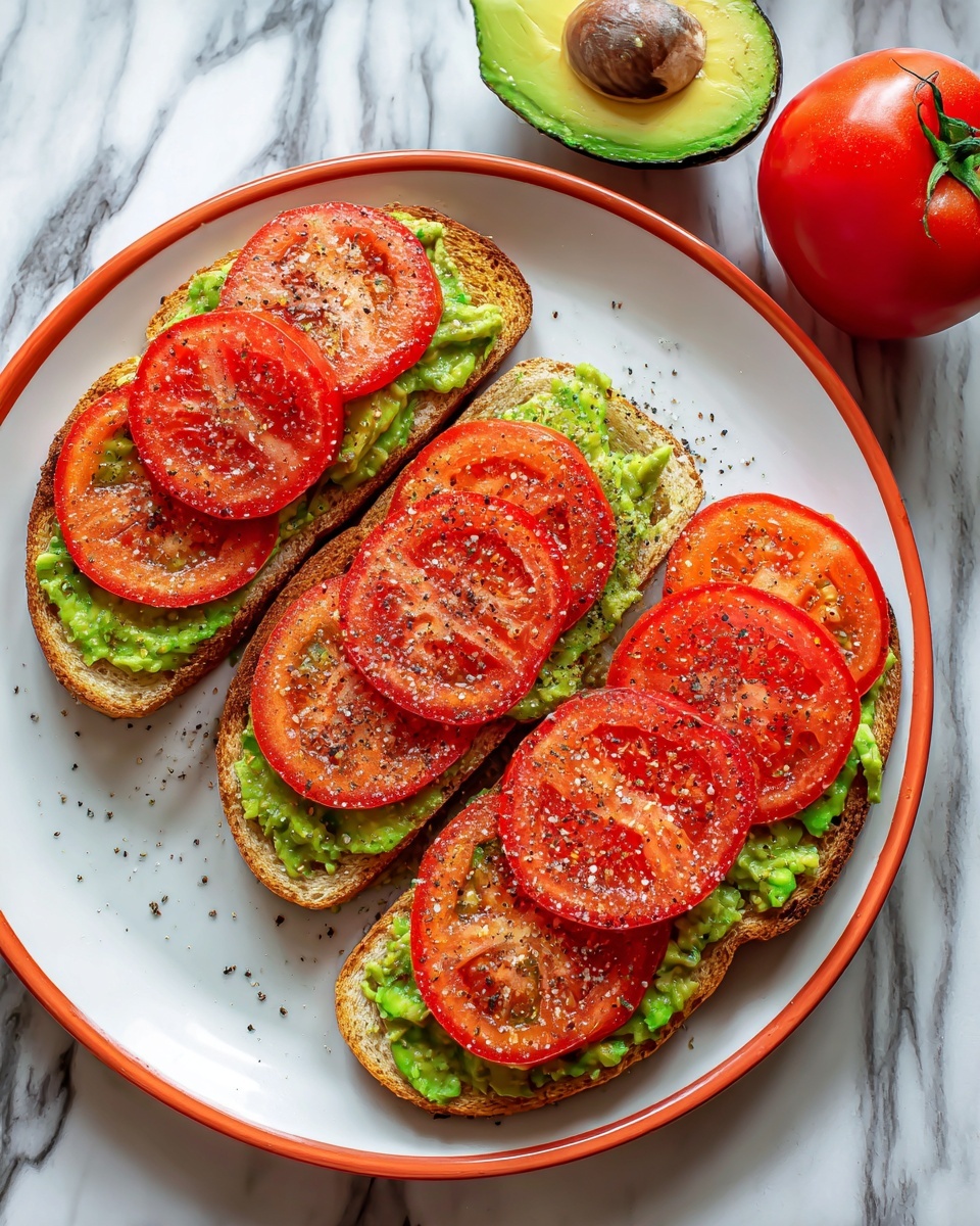 Tomato Avocado Melt Recipe - Recipe Image