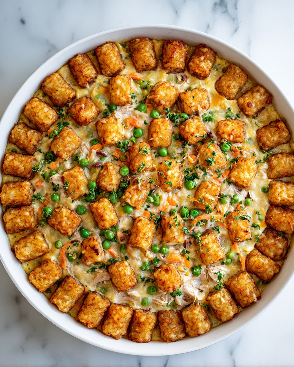 Tater Tot Chicken Pot Pie Recipe - Recipe Image