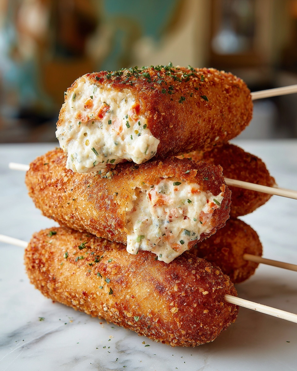 Shrimp and Crab Nacho Bomb Corn Dogs Recipe - Recipe Image