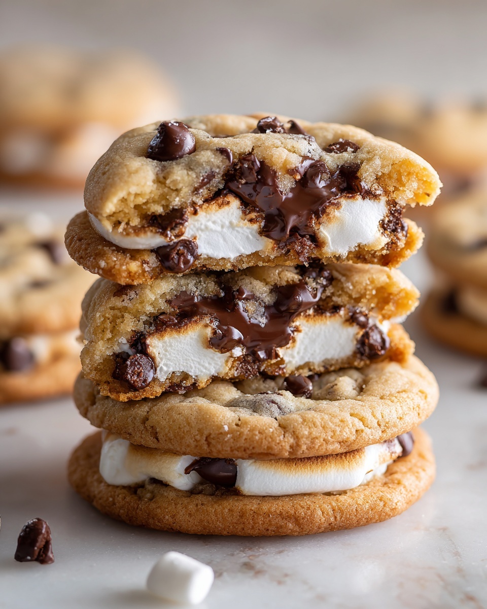 Cheesecake Stuffed Chocolate Chip Cookies Recipe - Recipe Image