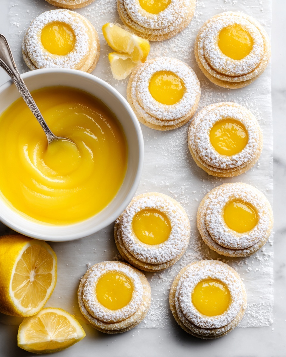 Coconut Lemon Curd Cookies Recipe - Recipe Image