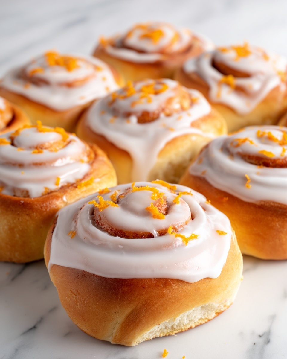 Orange Cinnamon Rolls with Citrus Orange Glaze Recipe - Recipe Image