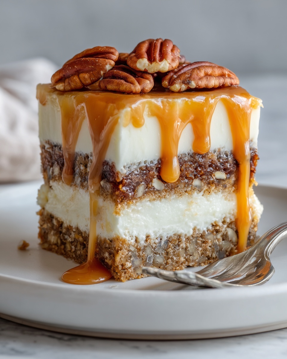 Butter Pecan Praline Poke Cake Recipe - Recipe Image