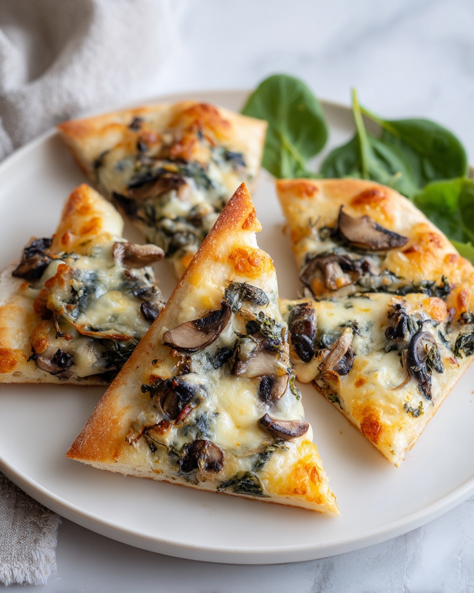 Baked Spinach Mushroom Quesadillas Recipe - Recipe Image
