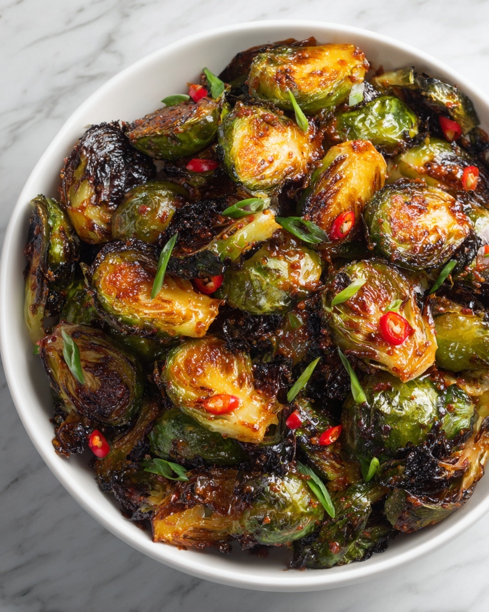 Sweet Chili Brussels Sprouts: A Deliciously Spicy Twist on a Classic Vegetable Dish Recipe - Recipe Image