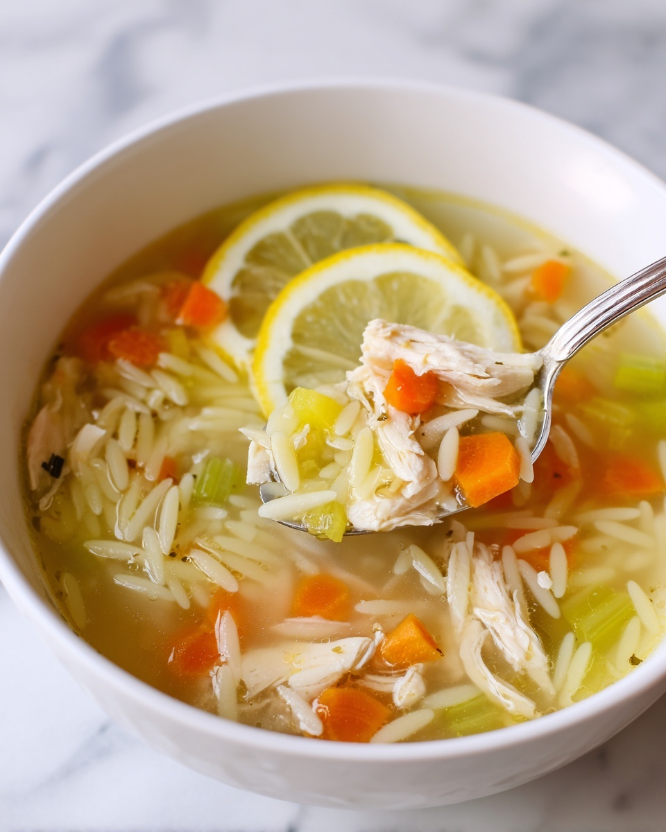 Lemon Chicken Orzo Soup Recipe - Recipe Image