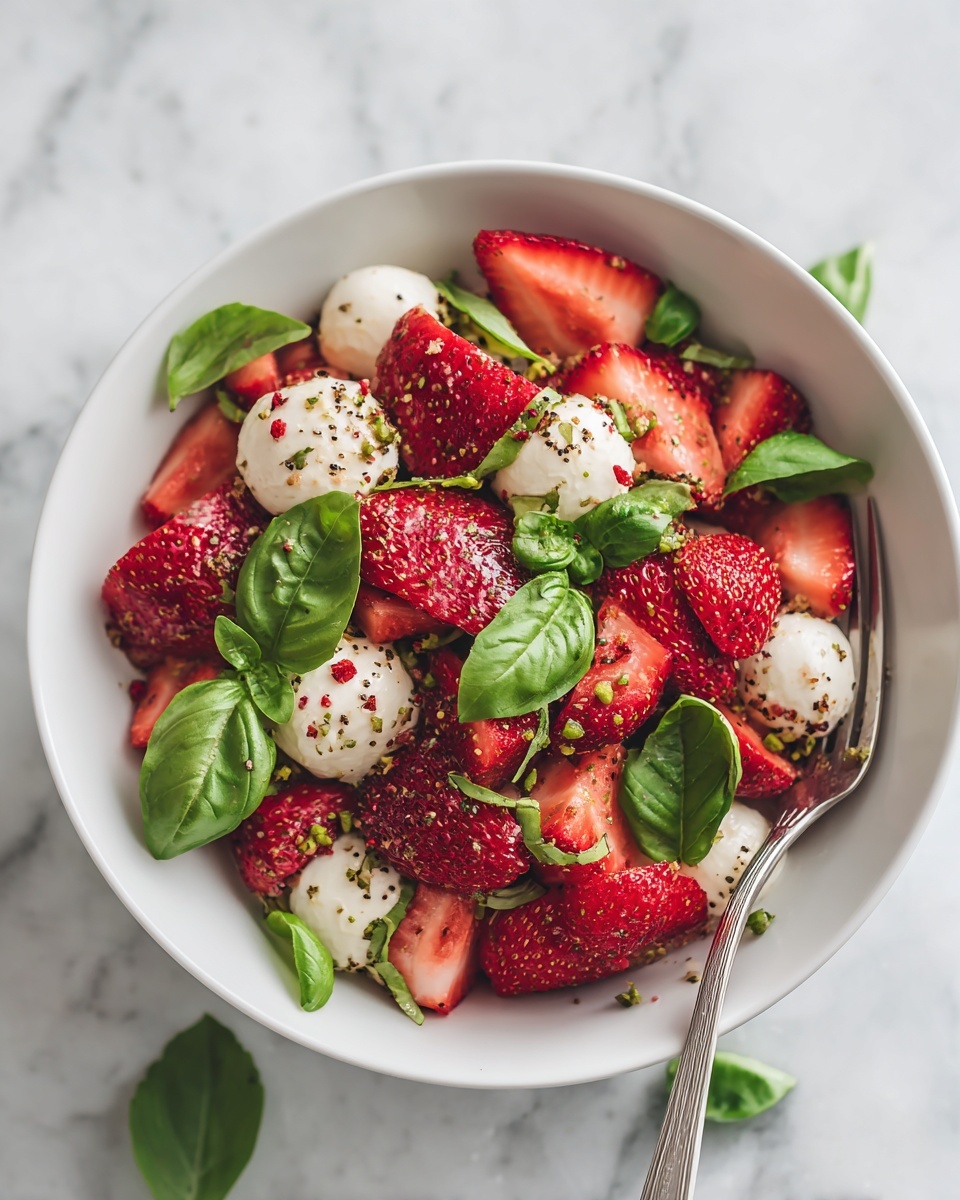 Balsamic Strawberry Caprese Recipe - Recipe Image