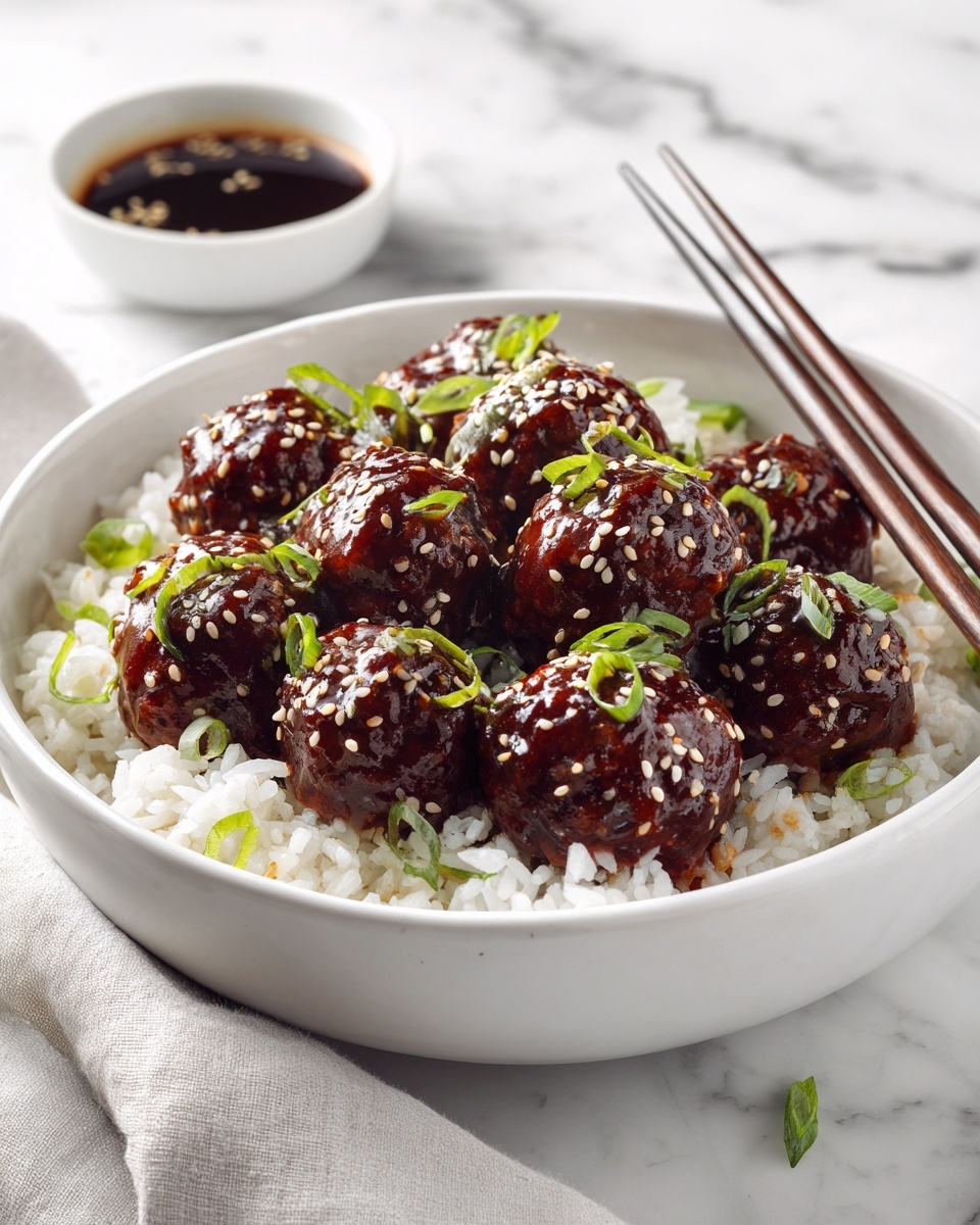Asian Turkey Meatballs with Hoisin Soy Sauce Recipe - Recipe Image