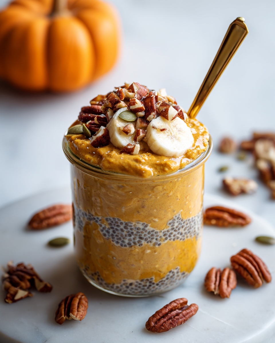 Pumpkin Pie Overnight Oats Recipe - Recipe Image