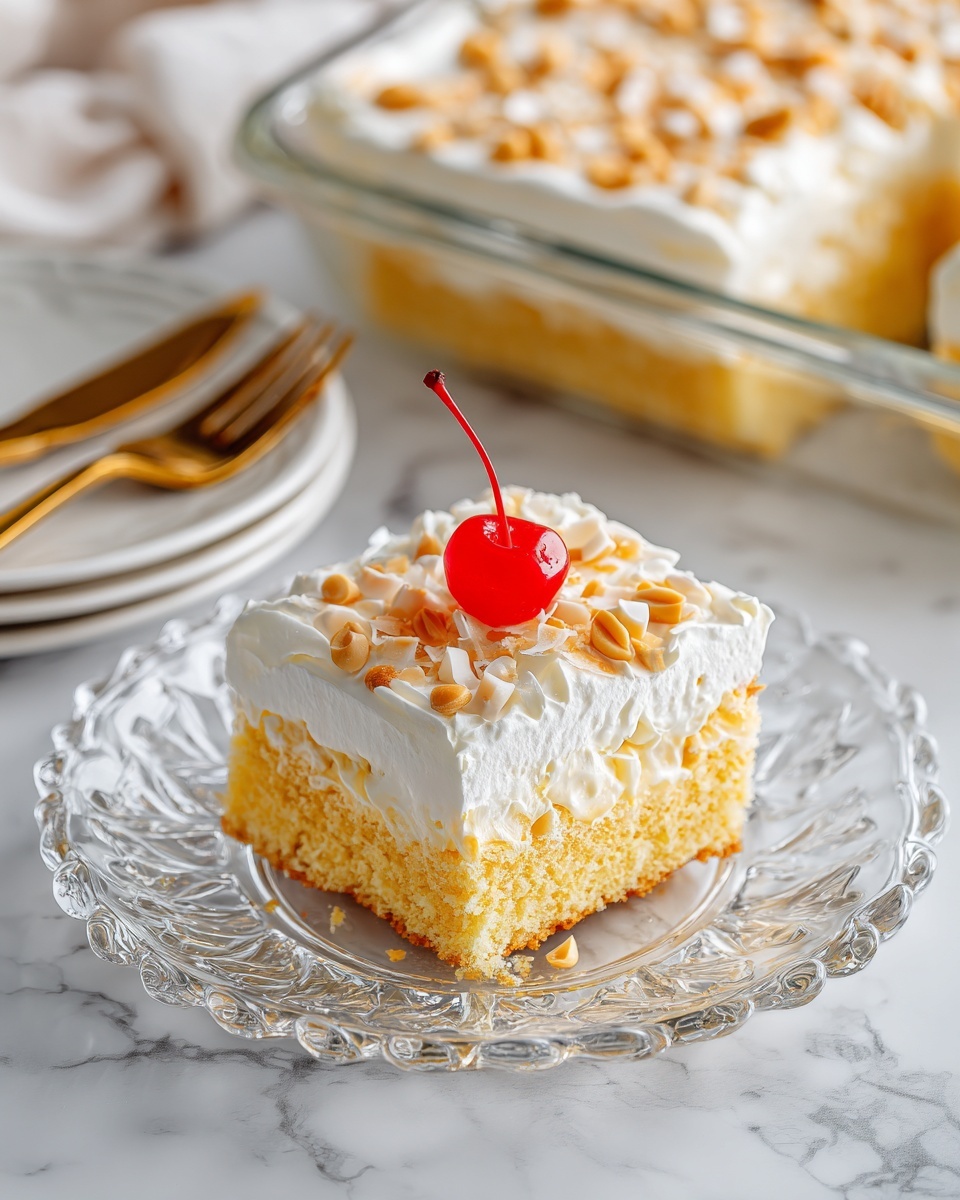 Hawaiian Wedding Cake with Whipped Cream Cheese Frosting Recipe - Recipe Image