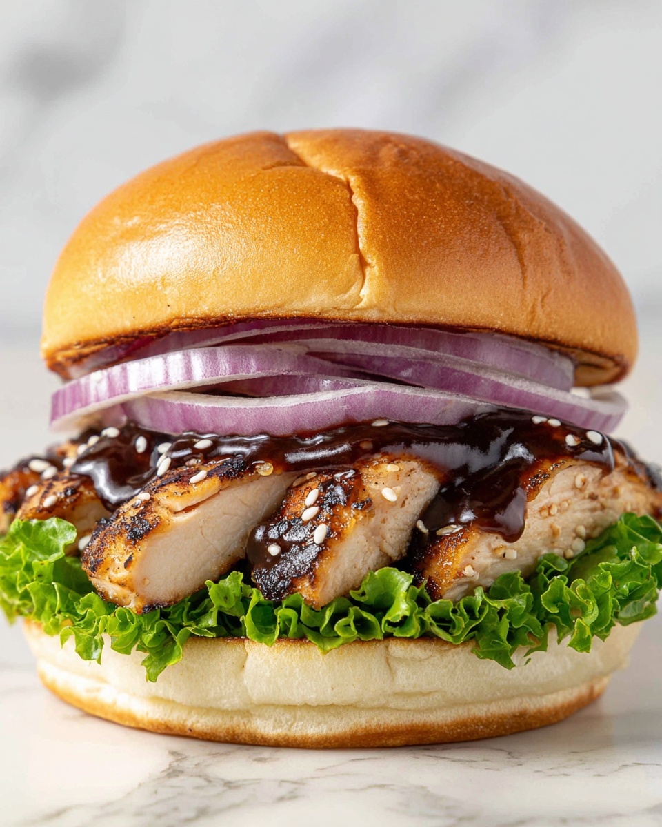 Teriyaki Chicken Burger Recipe - Recipe Image