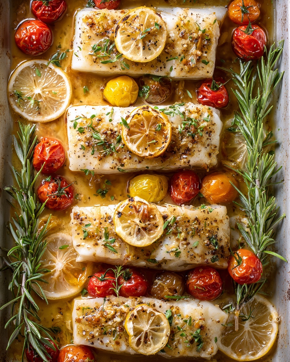 Easy Mediterranean Baked Fish Recipe - Recipe Image
