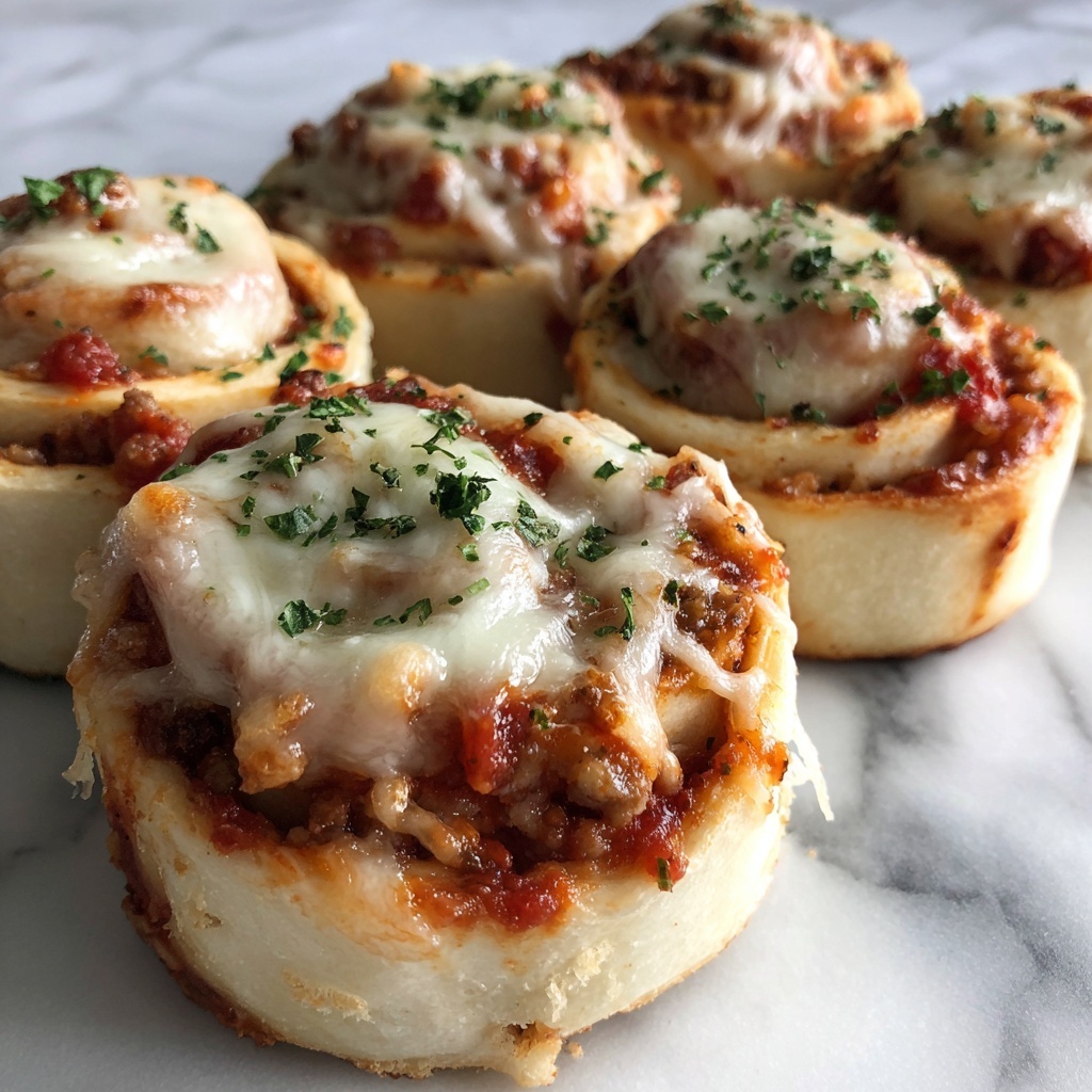 Cheesy Supreme Pizza Rolls Recipe - Recipe Image