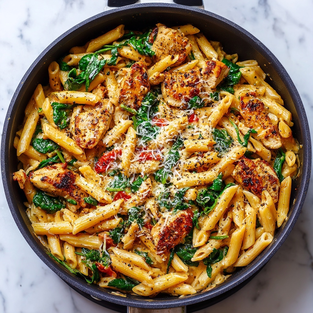 Marry Me Chicken Pasta with Spinach Recipe - Recipe Image