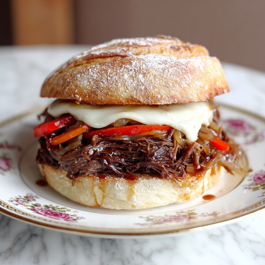 Slow Cooker Philly Cheesesteak Sandwiches Recipe - Recipe Image