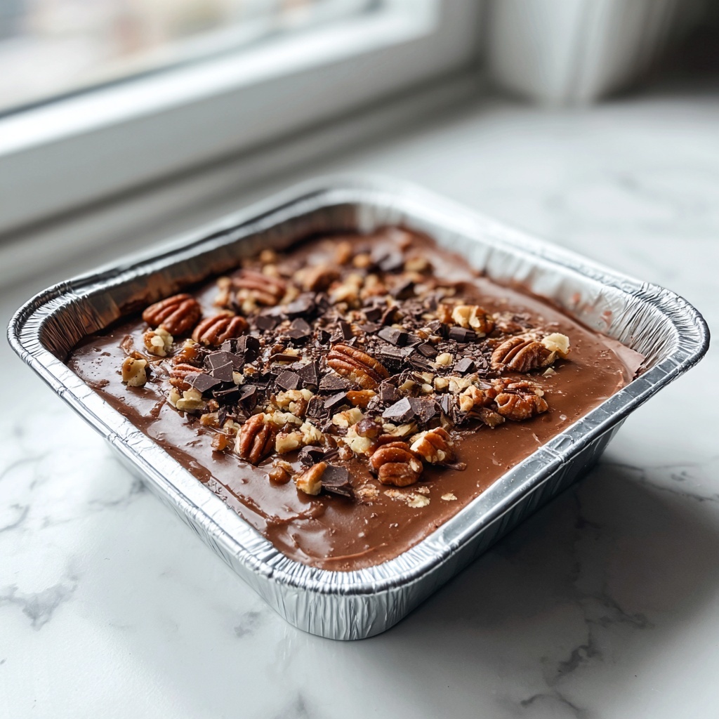 Easy Chocolate Walnut Fudge: A Decadent Treat Recipe - Recipe Image