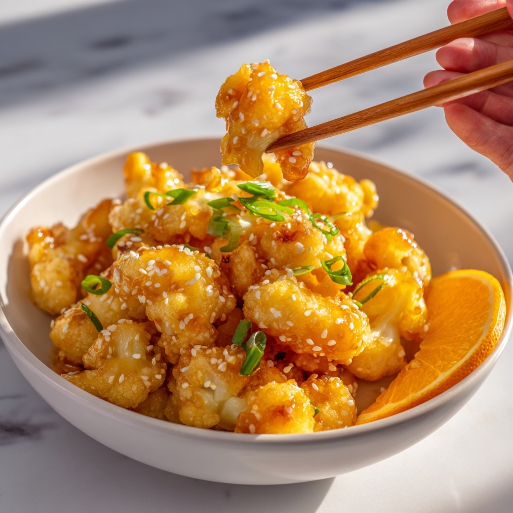 Vegan Glazed Orange Cauliflower