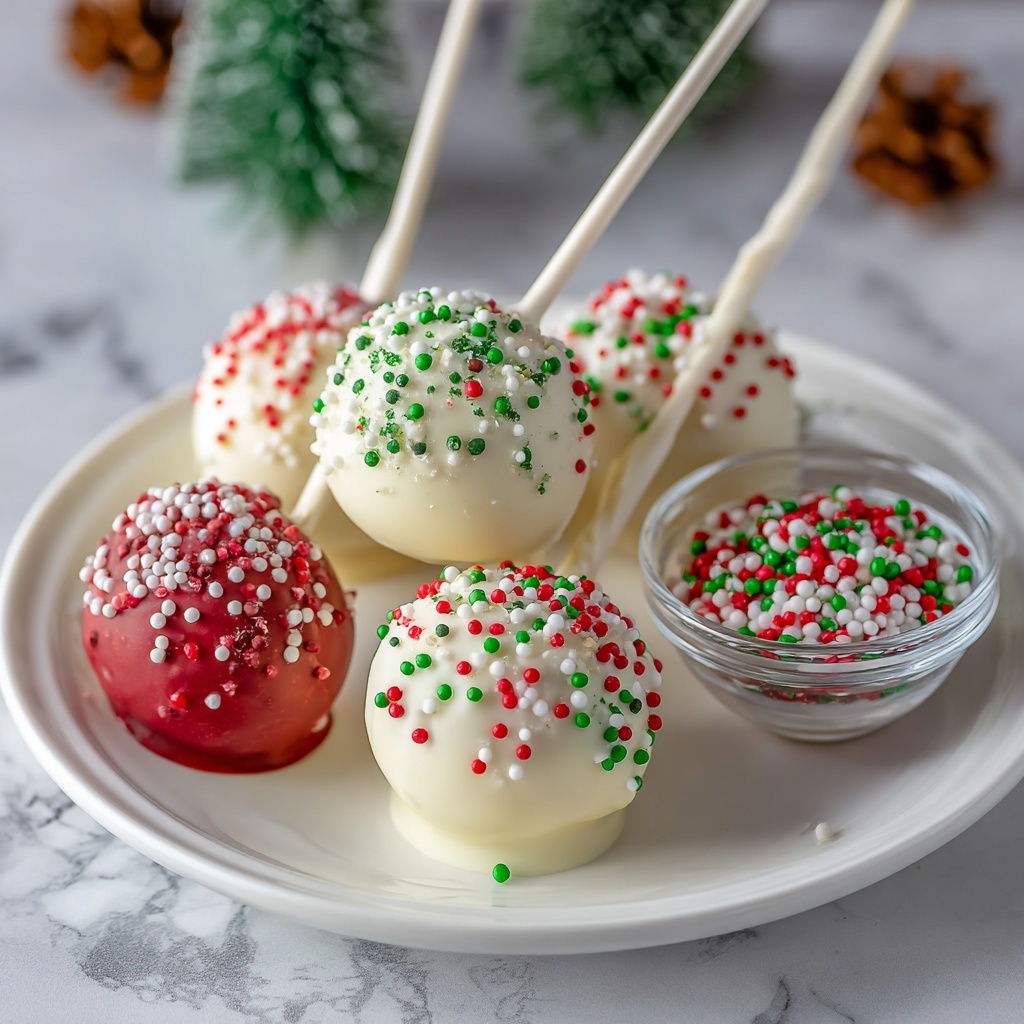 Easy Christmas Cake Pops Recipe - Recipe Image