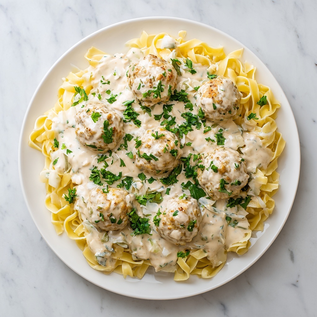 Garlic Butter Meatballs & Parmesan Linguine Dream Recipe - Recipe Image