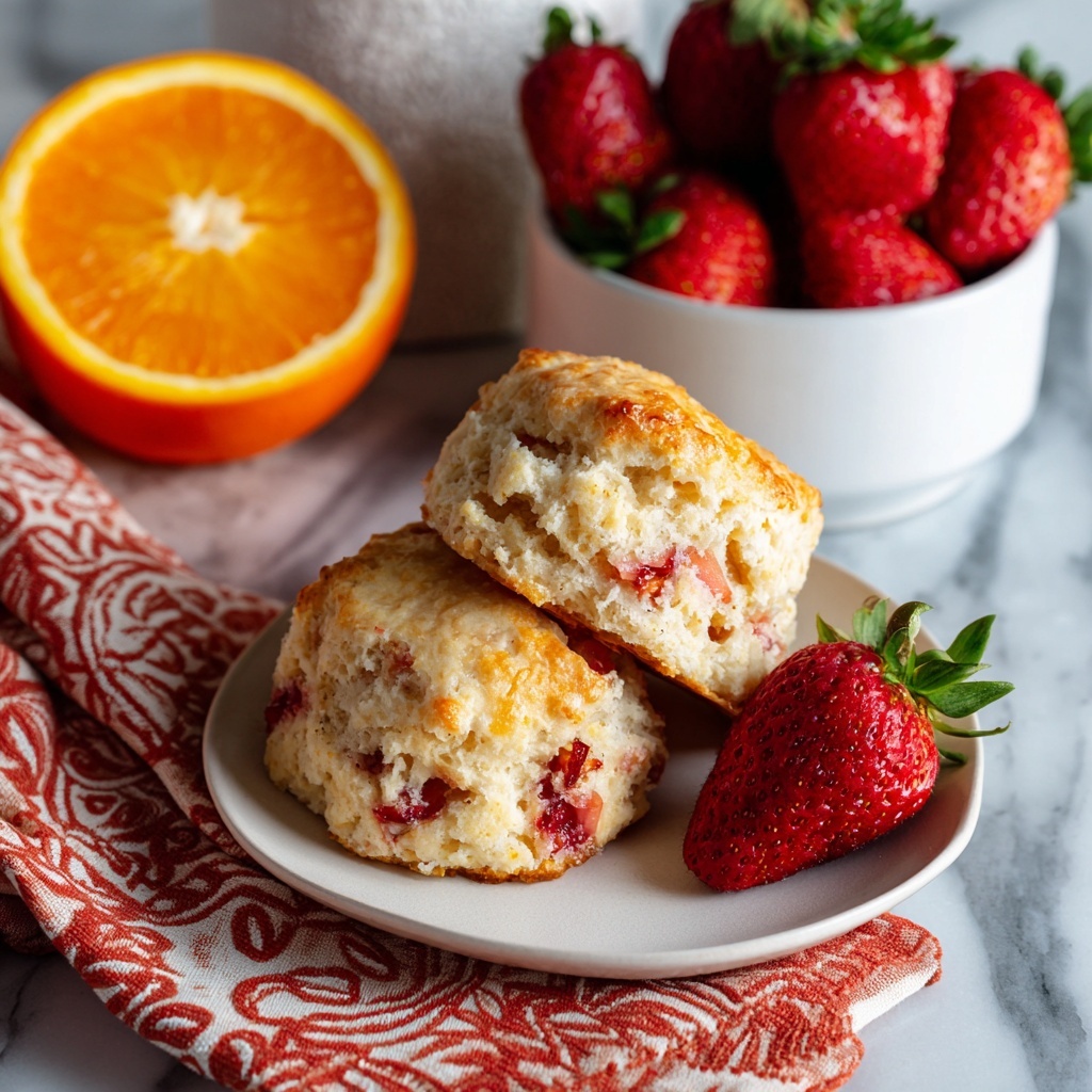 Strawberry Buttermilk Scones Recipe - Recipe Image