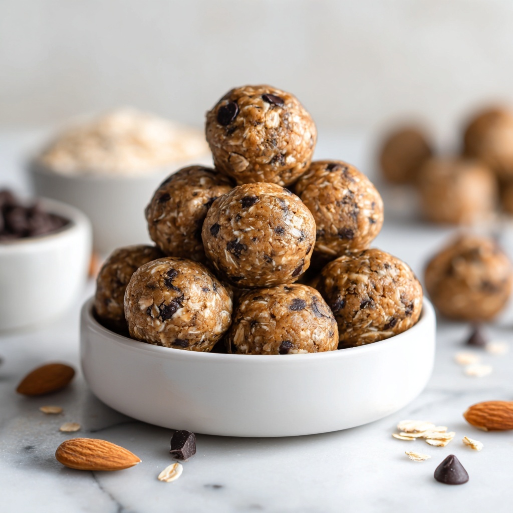 No Bake Chocolate Chip Cookie Balls Recipe - Recipe Image