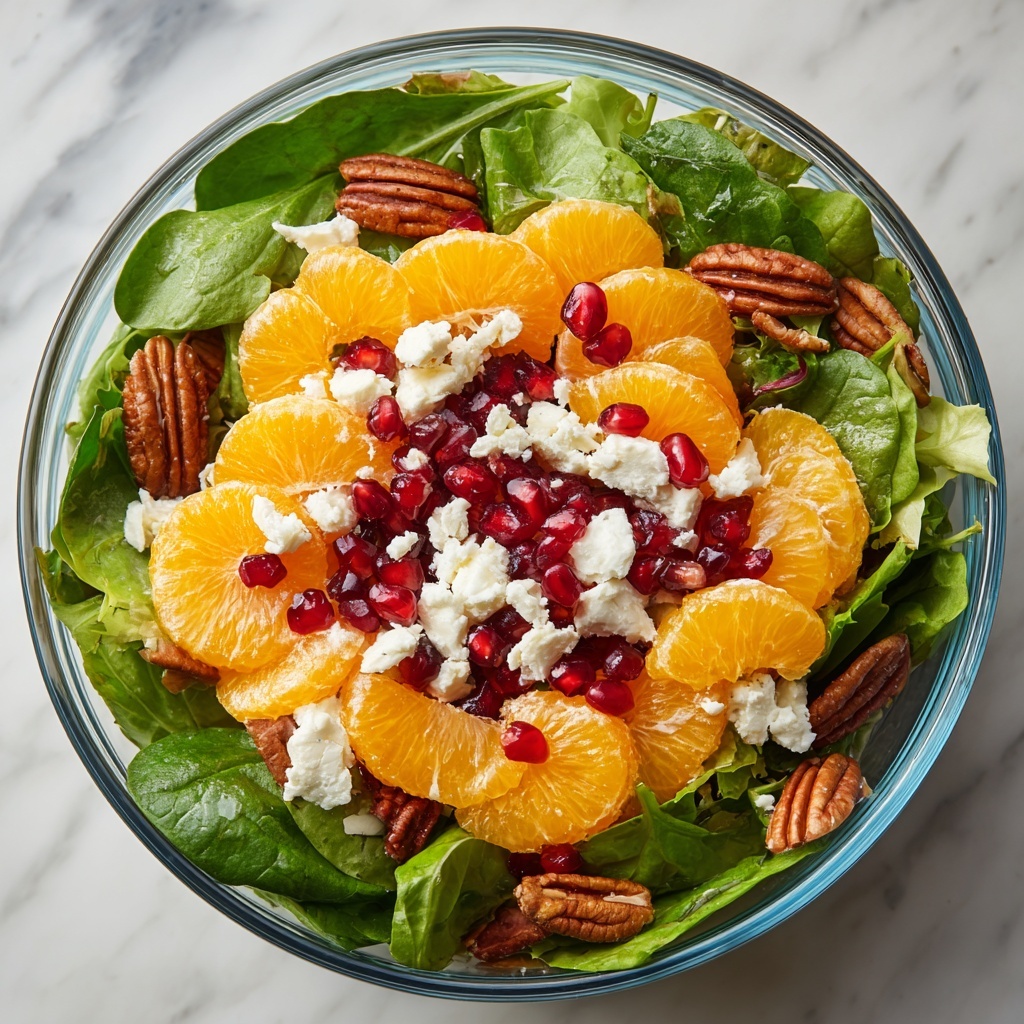 Christmas Salad with Citrus, Pomegranate, Feta, and Candied Pecans Recipe - Recipe Image