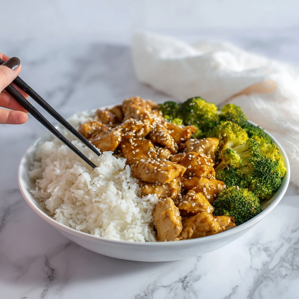 Teriyaki Chicken with Steamed Rice, Broccoli & Cucumber Recipe - Recipe Image