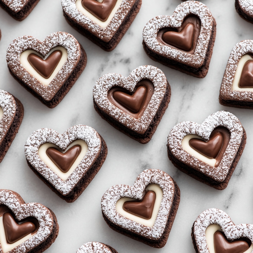 Linzer Heart Cookies with Chocolate Filling Recipe - Recipe Image