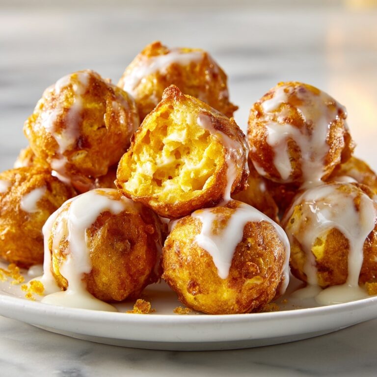 Soft Cinnamon Apple Fritters with Vanilla Glaze Recipe