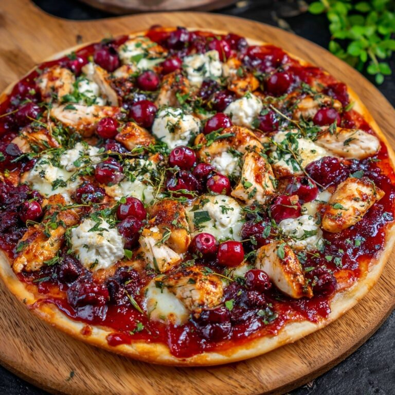 Turkey and Cranberry Pizza Recipe