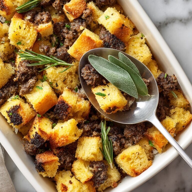 Vegan Sausage Stuffing with Sage Recipe