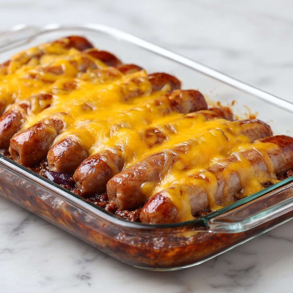Fully Loaded Classic Chili Cheese Dog Casserole Recipe - Recipe Image