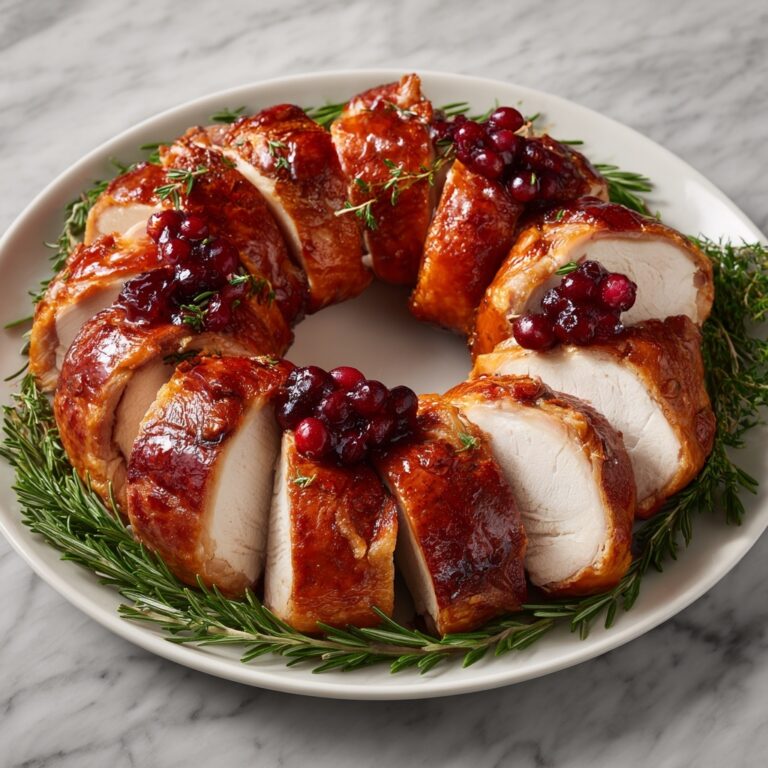 Turkey and Cranberry Wreath Recipe