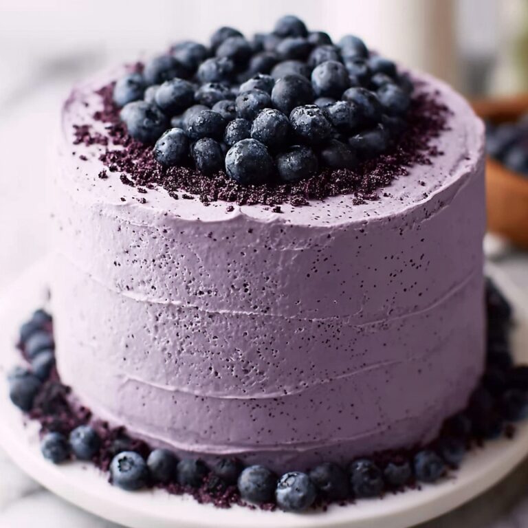 Blueberry Chiffon Cake Recipe
