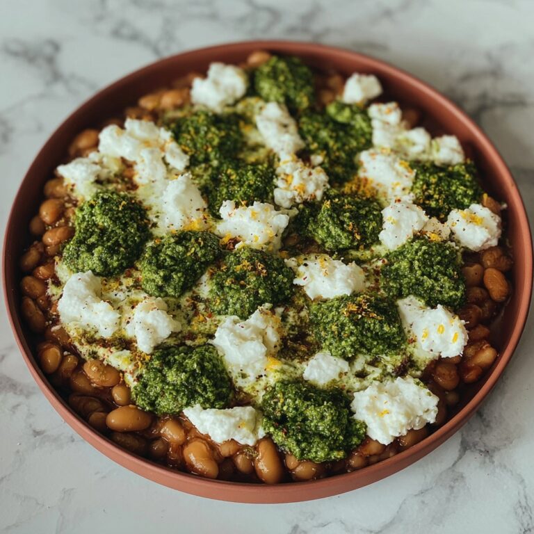 Butter Beans with Ricotta & Lemon Basil Pesto Recipe