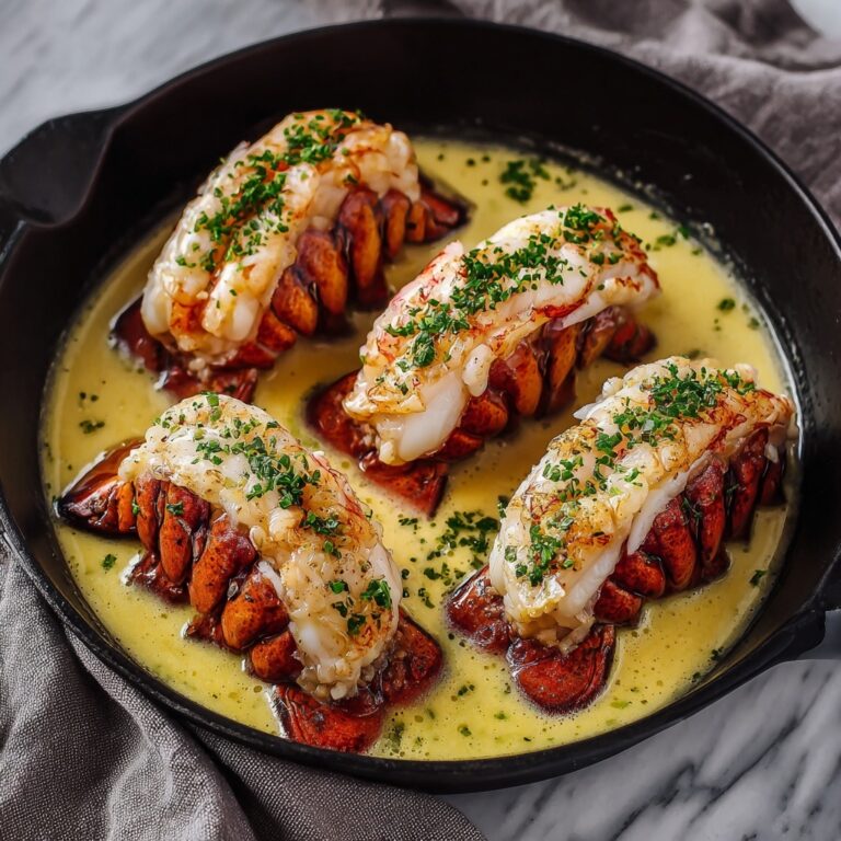 Creamy Garlic Butter Lobster Tails Recipe