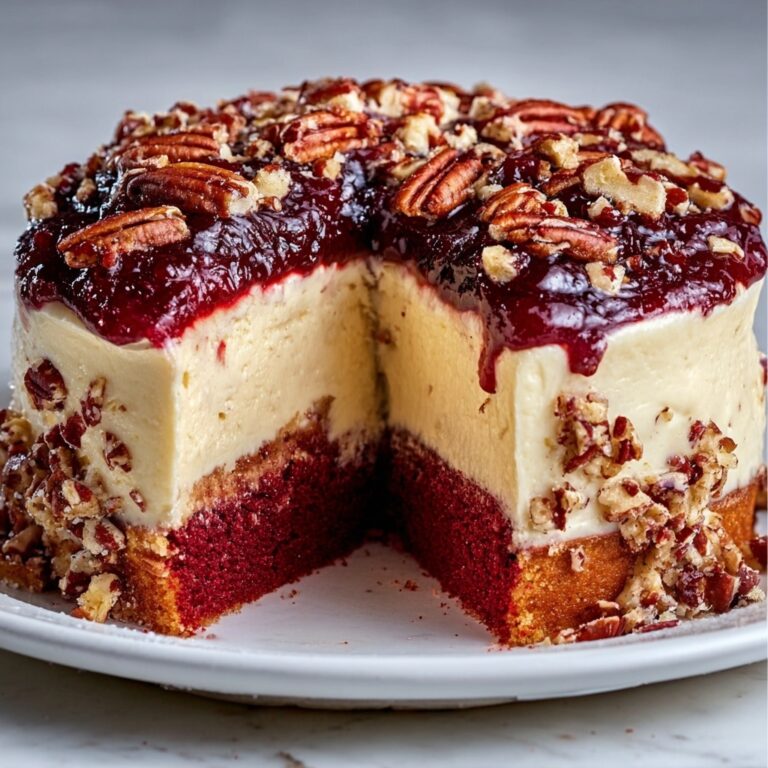 Butter Pecan Red Velvet Cheesecake Recipe