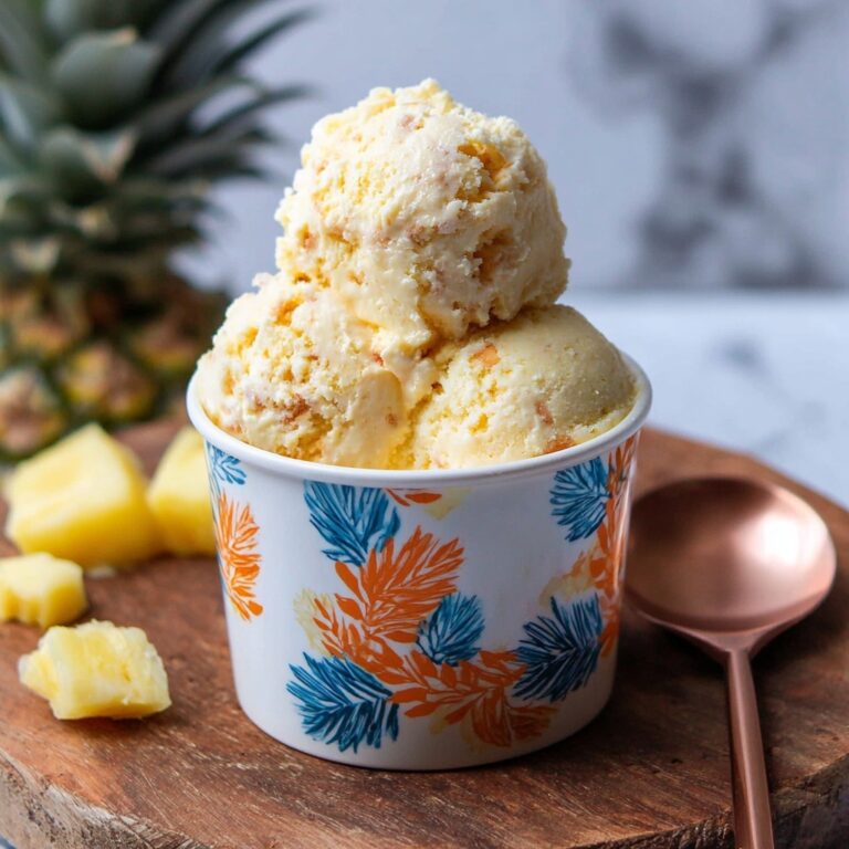 Homemade Pineapple Ice Cream Recipe