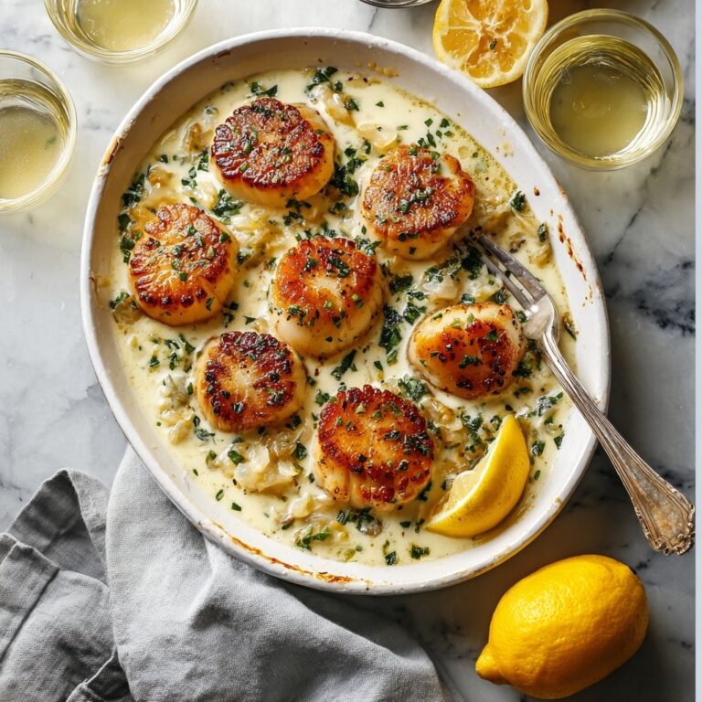 Lemon Butter Scallops Recipe