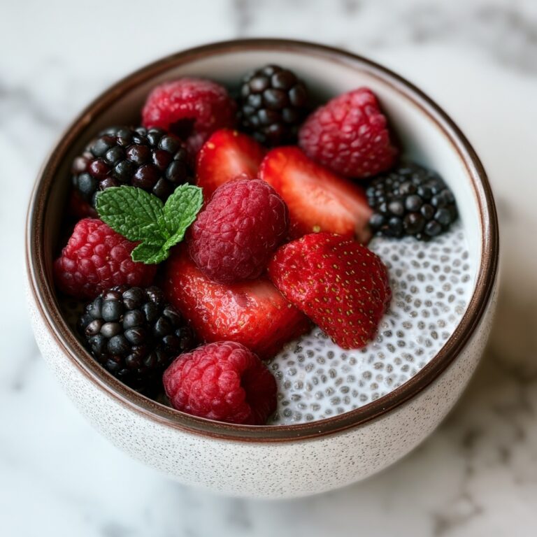 Chia Seed Pudding with Coconut Milk and Berries Recipe