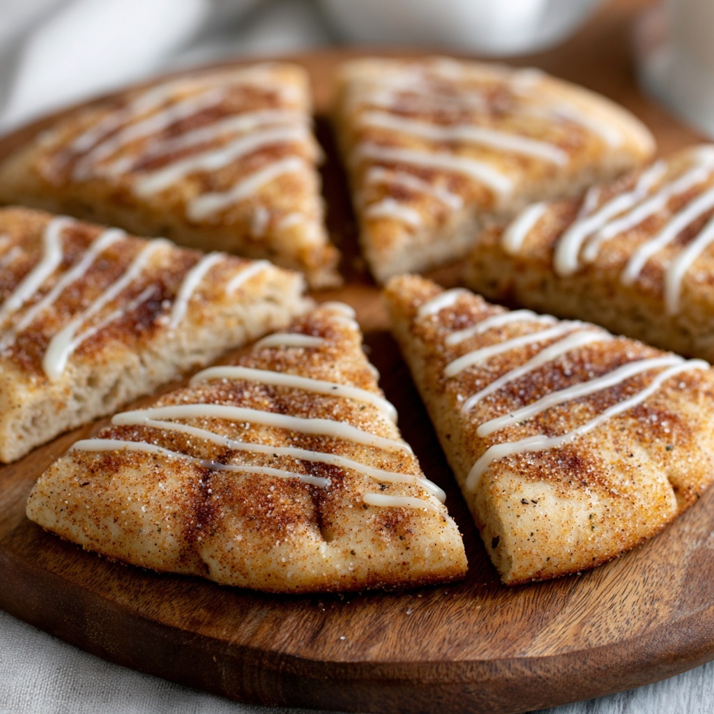 Cinnamon Sugar Pizza Made with Crescent Rolls Recipe - Recipe Image