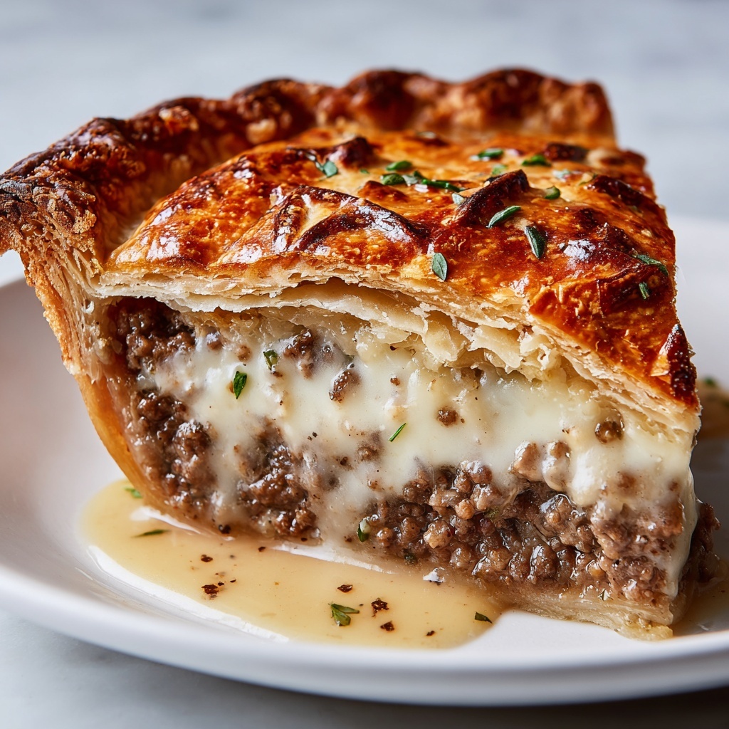 Sausage Gravy and Biscuit Pie Recipe - Recipe Image