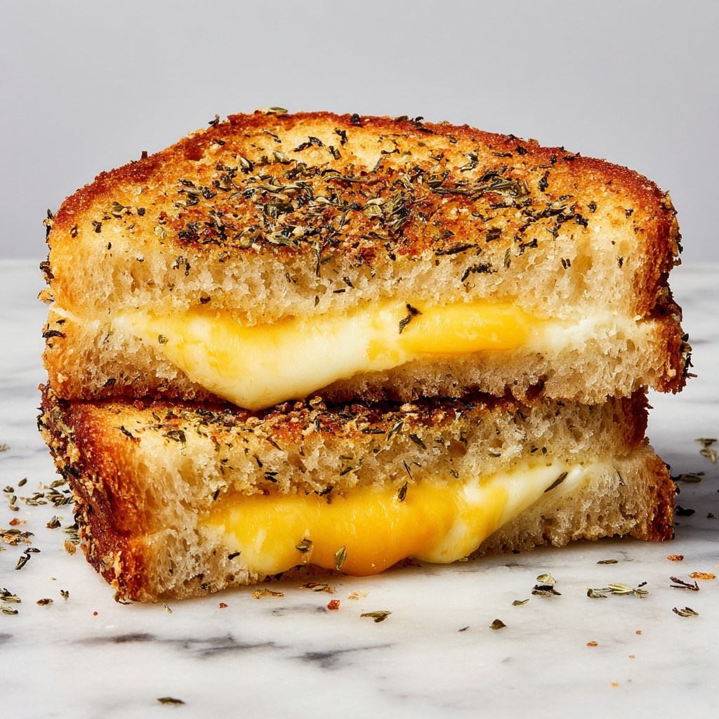 Garlic Bread Grilled Cheese Recipe - Recipe Image