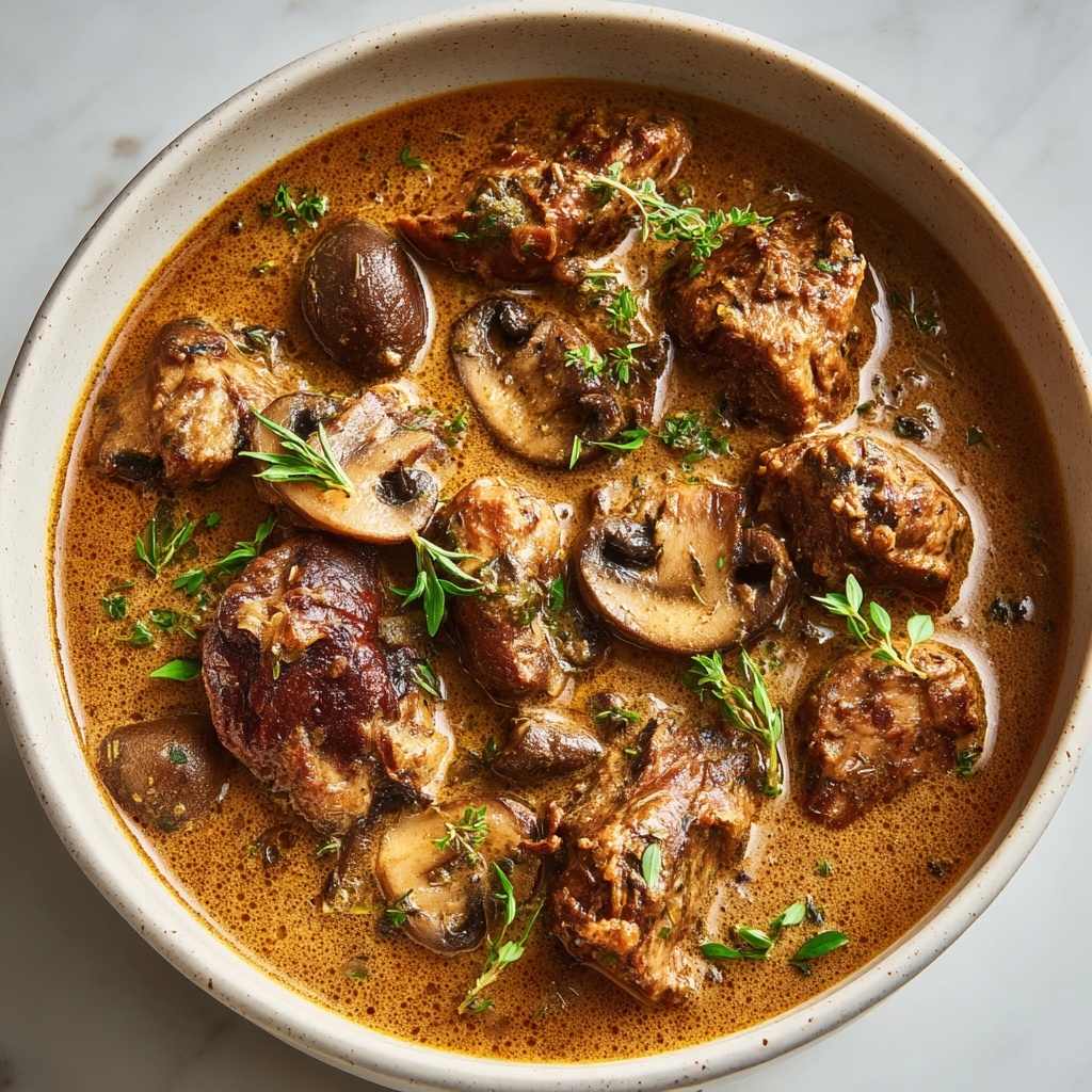 Keto Beef and Mushroom Soup Recipe - Recipe Image