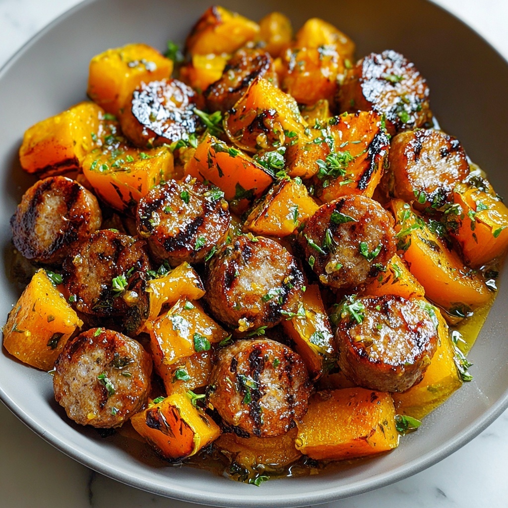Sausage Sweet Potatoes Honey Garlic Recipe - Recipe Image