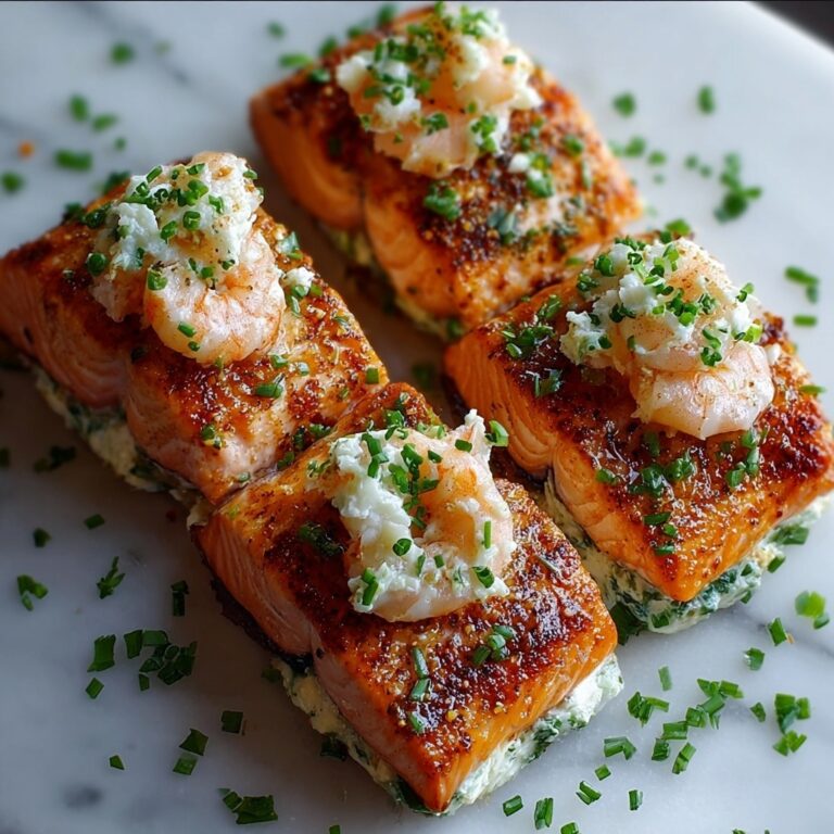 Crab and Shrimp Stuffed Salmon Recipe