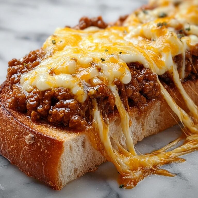 Garlic Bread Cheesy Sloppy Joe Bake Recipe