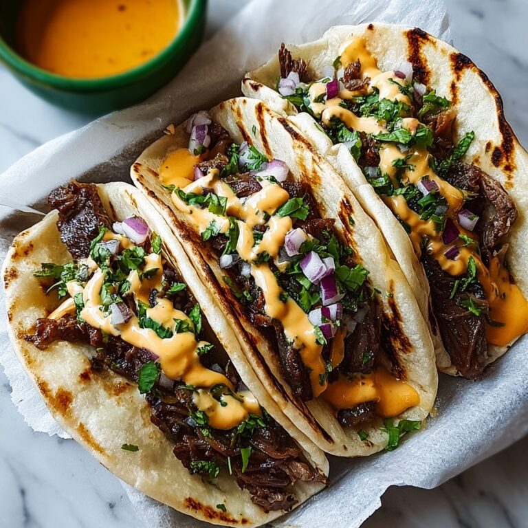 Garlic Butter Honey BBQ Beef Tacos Recipe