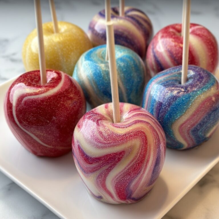 Marbled Effect Candy Apples Recipe